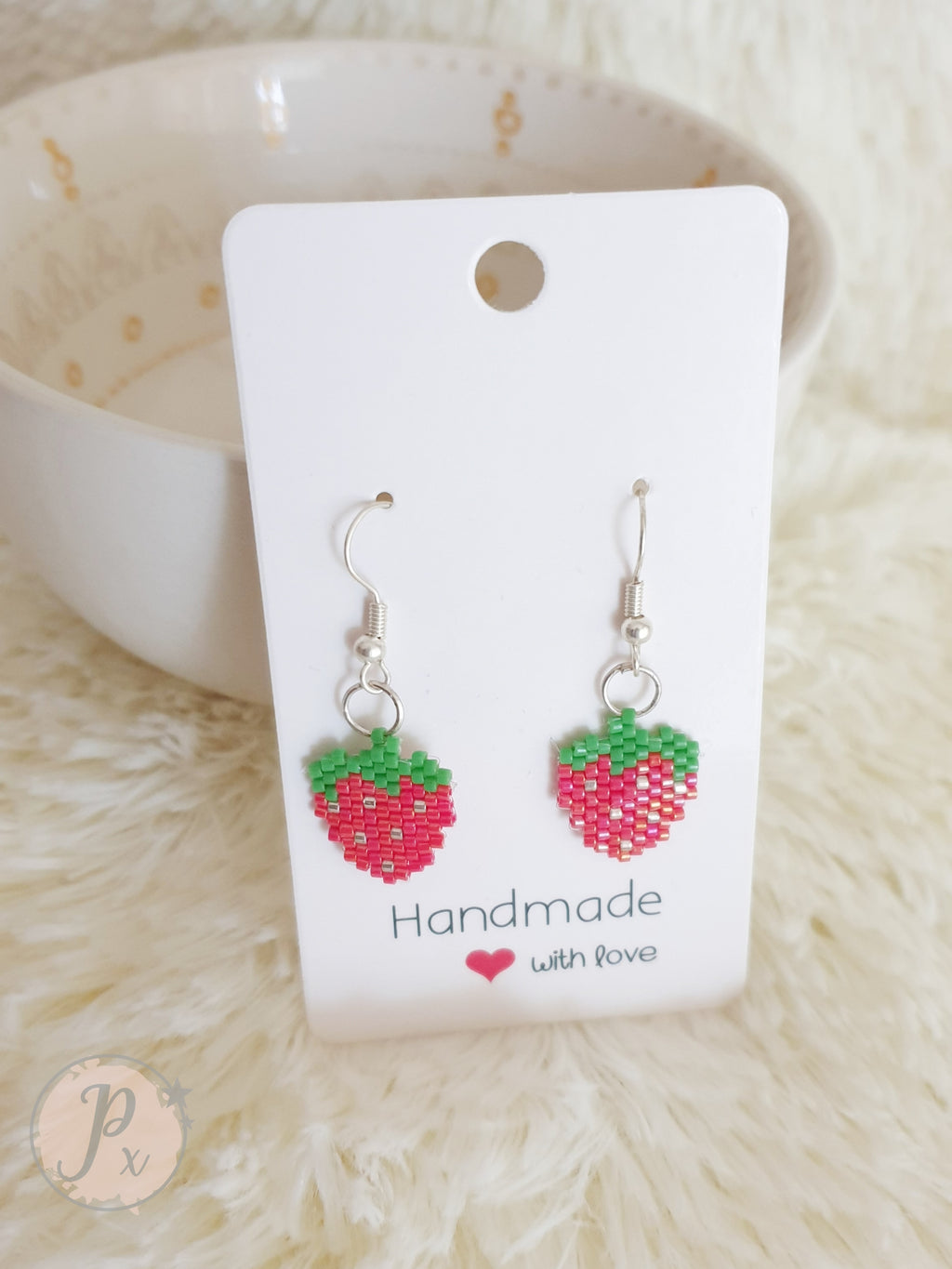 Pendientes Fresas