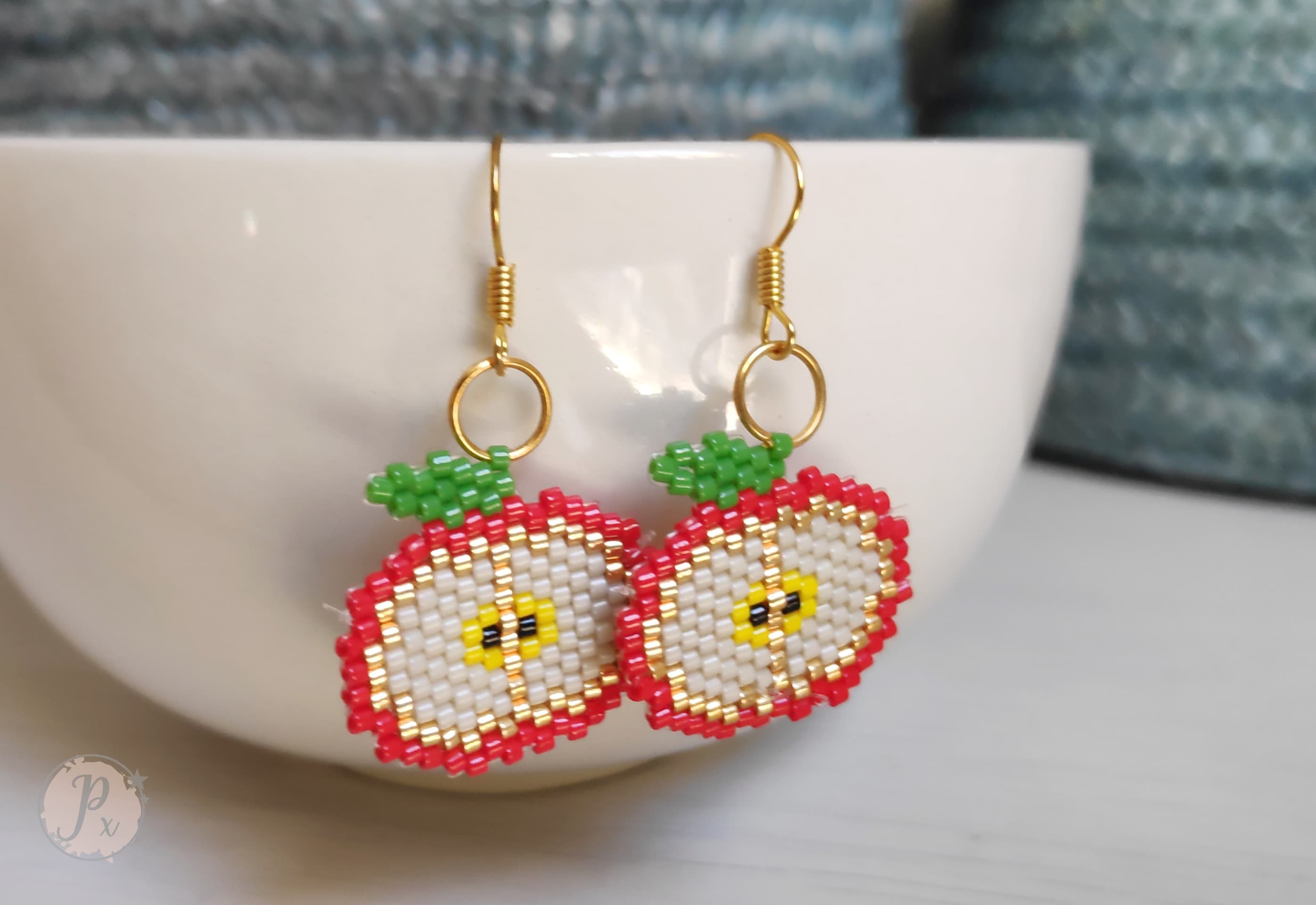Pendientes manzana